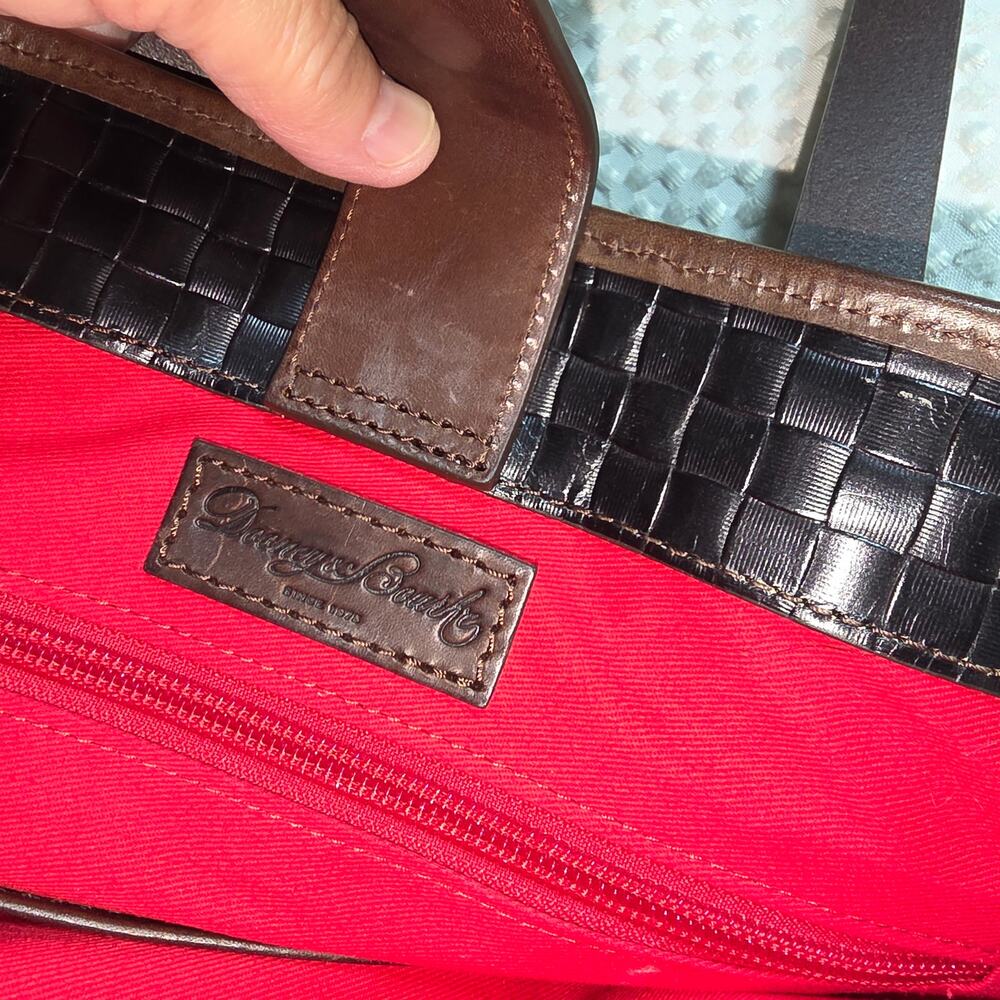 DOONEY& BOURKE BLACK LILLIAN WOVEN SHOULDER BAG WITH MATCHING WALLET - Picture 8 of 11